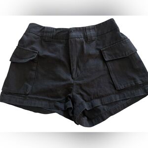 PacSun Women’s Black Utility Cargo Shorts Size Small Double Button